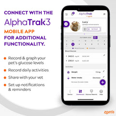 AlphaTRAK 8 Piece Pet Blood Glucose Monitoring Kit for Diabetic Cats and Dogs, All-in-One Solution for in-Clinic Or at Home, with Digital Results