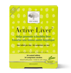 New Nordic Active Liver - Herbal Supplement for Liver Detox Support - Contains Milk Thistle, Globe Artichoke & Turmeric - Non-GMO, Dairy-Free & Gluten-Free - 30 Vegan Tablets