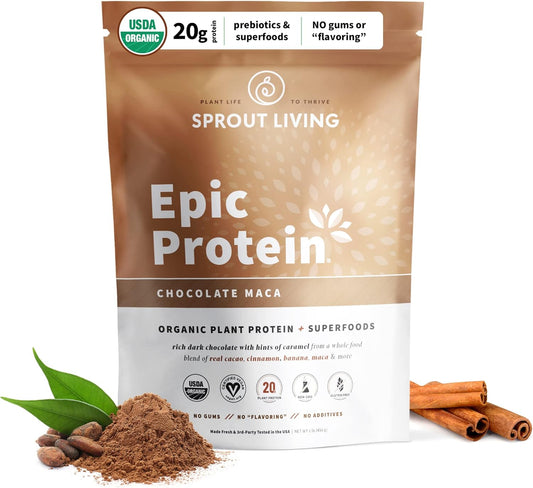 Sprout Living Epic Protein - Chocolate Maca 1lb