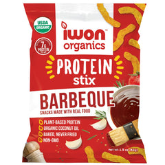 IWON Protein Stix - High Protein and Organic Healthy Snacks - 8 x 42g - Bilingual