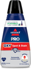 Bissell Professional Spot and Stain + Oxy Portable Machine Formula, 32 oz, 1-Pack, 32 Fl Oz