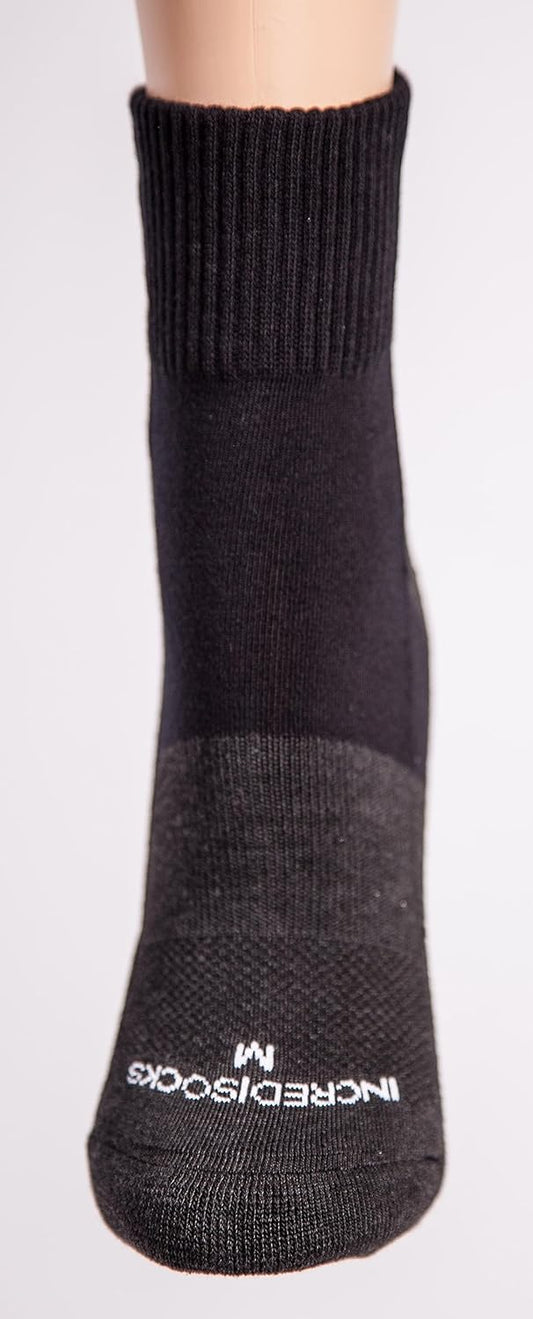 Incrediwear Active Socks - Quarter Black