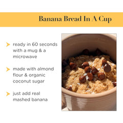 Stellar Eats - Instant Treat: Banana Bread In a Cup 8 x 58g