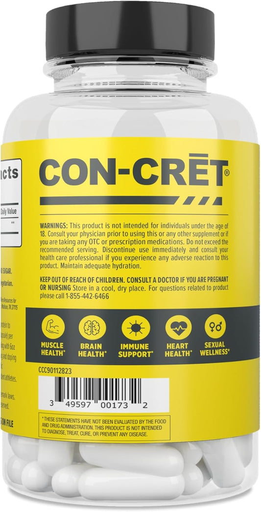 CON-CRET Creatine HCl - Capsules 72ct