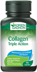 Adrien Gagnon - Collagen With Lysine & Vitamin C, Triple Action, 90 Capsules