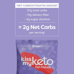 Kiss My Keto Gummies - Low Carb Candy Gummy 6x50g