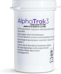 AlphaTrak3 Pet Blood Glucose Testing Strips 50 Count for Cats & Dogs