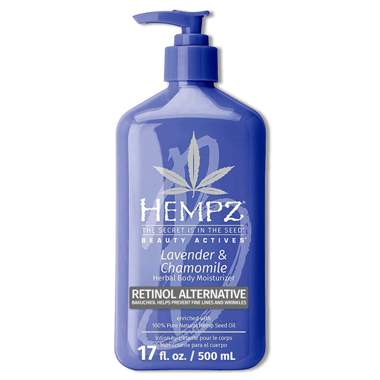 HEMPZ Body Lotion - Lavender & Chamomile Herbal Limited Edition Daily Moisturizing Cream, Shea Butter, Aloe, Lavender Extract Body Moisturizer - Skin Care Products, Hemp Seed Oil - 17 Fl Oz