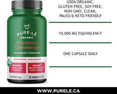 Pure-le Organic Cranberry Once Daily Organicaps 30ct