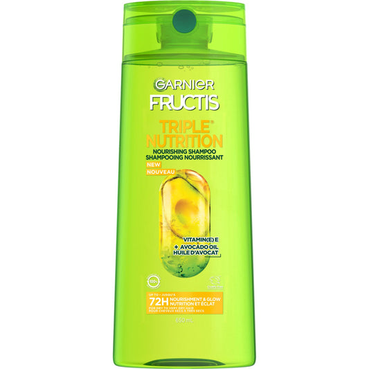 Garnier Fructis Shampoo Sleek and Shine, 650 ml (Pack of 1)