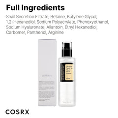 COSRX Advanced Snail 96 Mucin Power Essence, 100ml | Snail Secretion Filtrate 96% | Skin Repair Serum | Korean Skin Care, Cruelty Free, Paraben Free, Alcohol Free