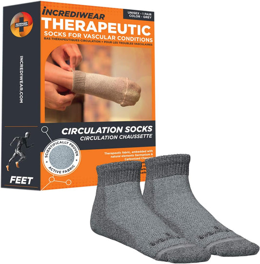 Incrediwear Circulation Socks - Low Cut Grey