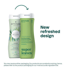 ATTITUDE Nourishing Hair Shampoo, EWG Verified, For Dry and Damaged Hair, Naturally Derived Ingredients, Vegan and Plant Based, Grapeseed Oil and Olive Leaves, 473 mL