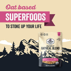 Stoked Oats Blend - High Protein, Low Sugar Breakfast - Gluten Free, High Fiber, Non GMO Oatmeal - Perfect for overnight oats 8 x 500g