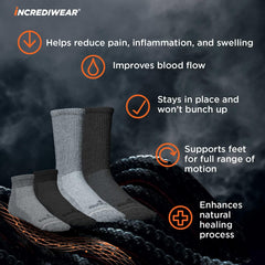 Incrediwear Circulation Socks - Low Cut Grey