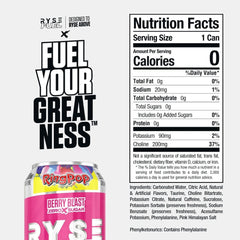 Ryse Fuel Energy Drink Pink 12 x 473ml - Bilingual