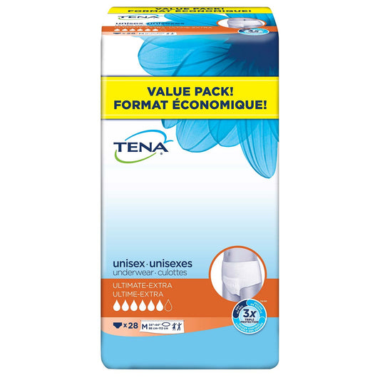 Tena Protective Underwear, Ultimate Medium, 28 Count (Packaging May Vary)