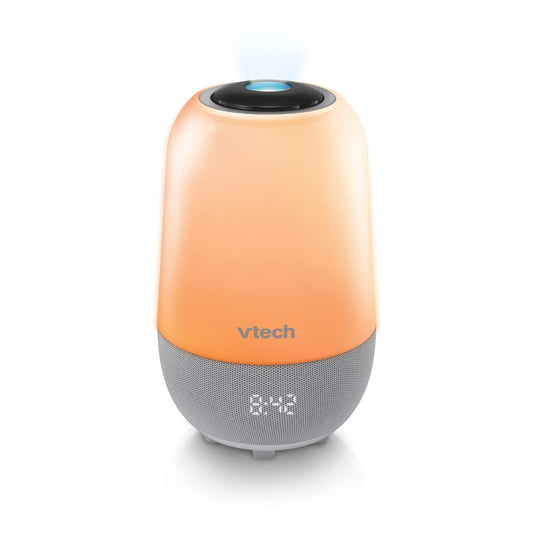 VTech BC8313 V-Hush Soothing Sleep Trainer with 200+ Stories/Songs/Sounds & Sleep Program. Portable Bluetooth HD Speaker, Multi-Color NightLight, Ceiling Projector & Record Your own Voice