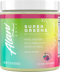 Alani Nu Super Greens Powder | Green Juice Supplement | Spirulina + Wheat Grass Powder | Naturally Flavored | Smoothie Juice Mix | Gluten Free | Vegan | 30 Servings