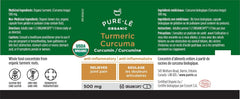 Pure-le Organic Turmeric Organicaps 60ct