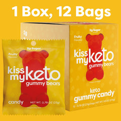 Kiss My Keto Gummies - Bears 12x22.5g