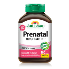 Jamieson Prenatal Multivitamin 100Caplets, (Package May Vary)