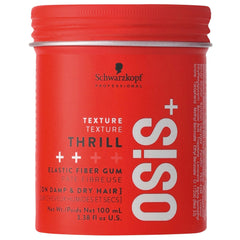 Schwarzkopf NEW OSiS+ Thrill Elastic Medium Hold Hair Gum | Shine & Bendable Texture | Slicked Back Hair & Flyways | Long Lasting for All Hair Types, 100mL