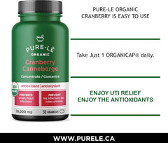 Pure-le Organic Cranberry Once Daily Organicaps 30ct