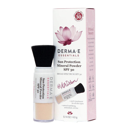 DERMA E Sun Protection Mineral Powder SPF 30, Basic Chamomile