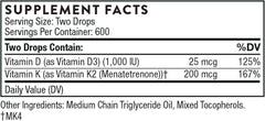 Thorne Vitamin D/K2 Liquid