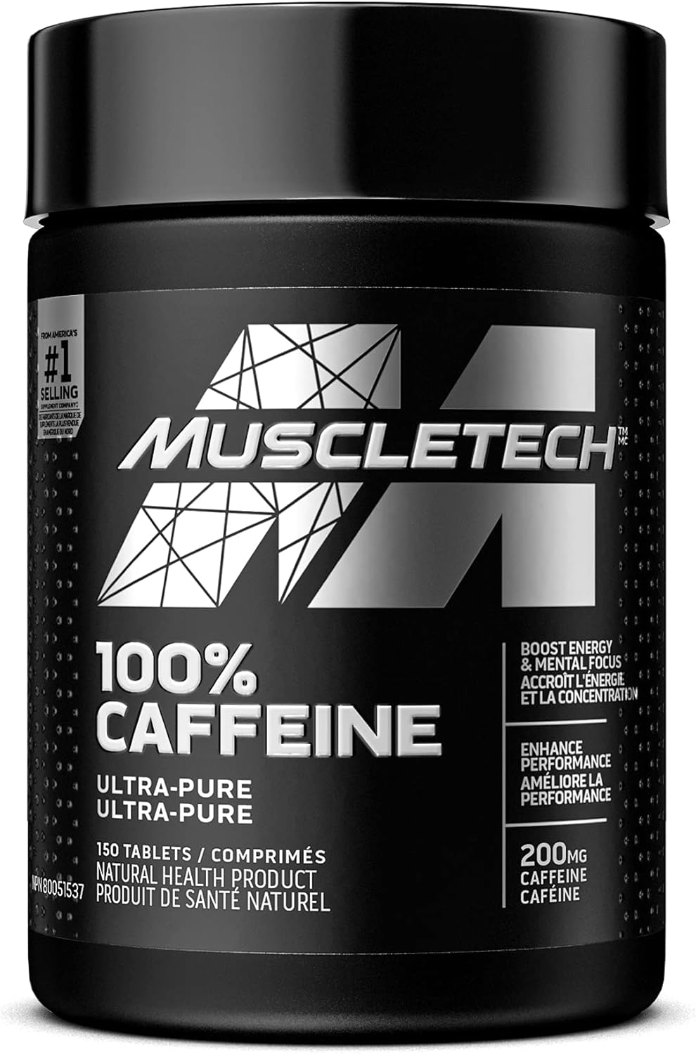 Muscletech 100% Caffeine 150ct