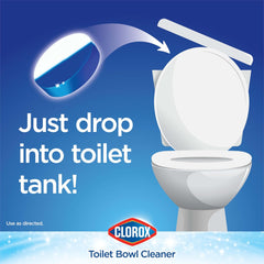 Clorox Ultra Clean Toilet Tablets Bleach & Blue, Rain Clean, 4 Ct (Package May Vary)