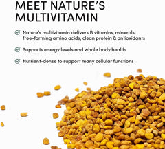 BEEKEEPER'S NATURALS Bee Pollen - 100% Raw Wildflower Bee Pollen, Natural Preserved Enzymes, Source of Vitamin B, Minerals, Amino Acids & Protein - Paleo & Keto Friendly, Gluten Free (5.2 oz)