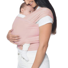 Ergobaby Aura Baby Carrier Wrap for Newborn to Toddler (7-25 Pounds), Blush Pink