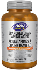 NOW Sports Nutrition, Branched Chain Amino Acids, With Leucine, Isoleucine and Valine, 120 Veg Capsules