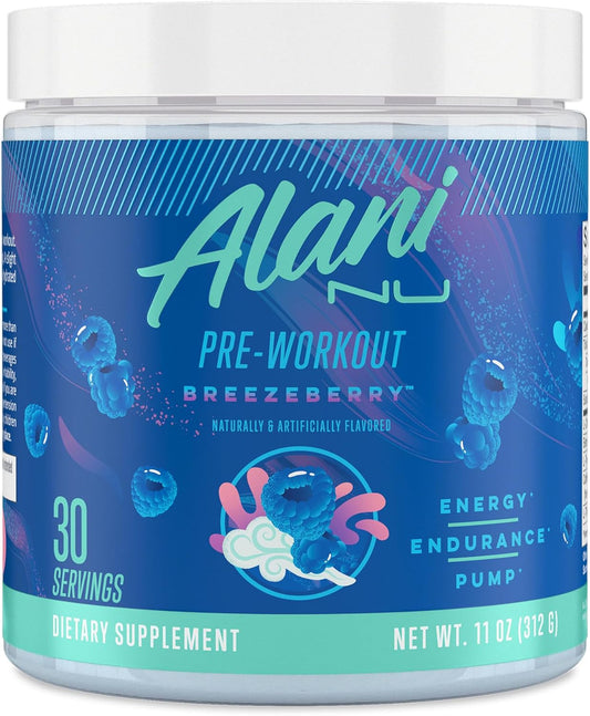 Alani Nu Pre Workout Powder | Amino Energy Boost | Endurance Supplement | Sugar Free | 200mg Caffeine | L-Theanine, Beta-Alanine, Citrulline | 30 Servings