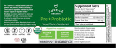 Pure-le Organic Prebiotic + Probiotic 60ct