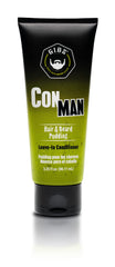 GIBS Con Man Hair & Beard Pudding - Leave-In Conditioner, Curl Definer, 3.25 Fl oz