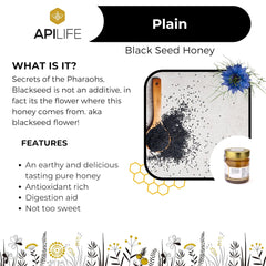 APILIFE - Black Seed Honey Plain 6x250g