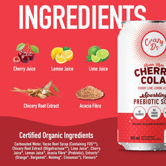 Crazy D's Prebiotic Soda - 12 x 355ml