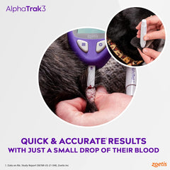 AlphaTrak3 Pet Blood Glucose Testing Strips 50 Count for Cats & Dogs