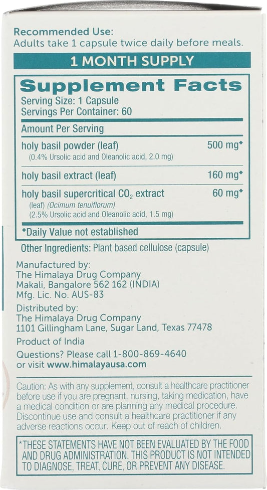 Himalaya Herbs - Holy Basil 60ct