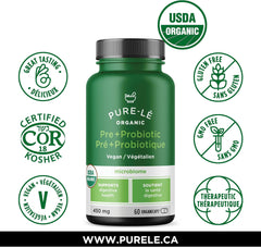 Pure-le Organic Prebiotic + Probiotic 60ct