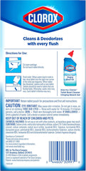 Clorox Ultra Clean Toilet Tablets Bleach & Blue, Rain Clean, 4 Ct (Package May Vary)