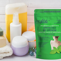 Alibi Spearmint and Menthol Magnesium Solfate Epsom Salt Bath 454G - Reaselable Bag