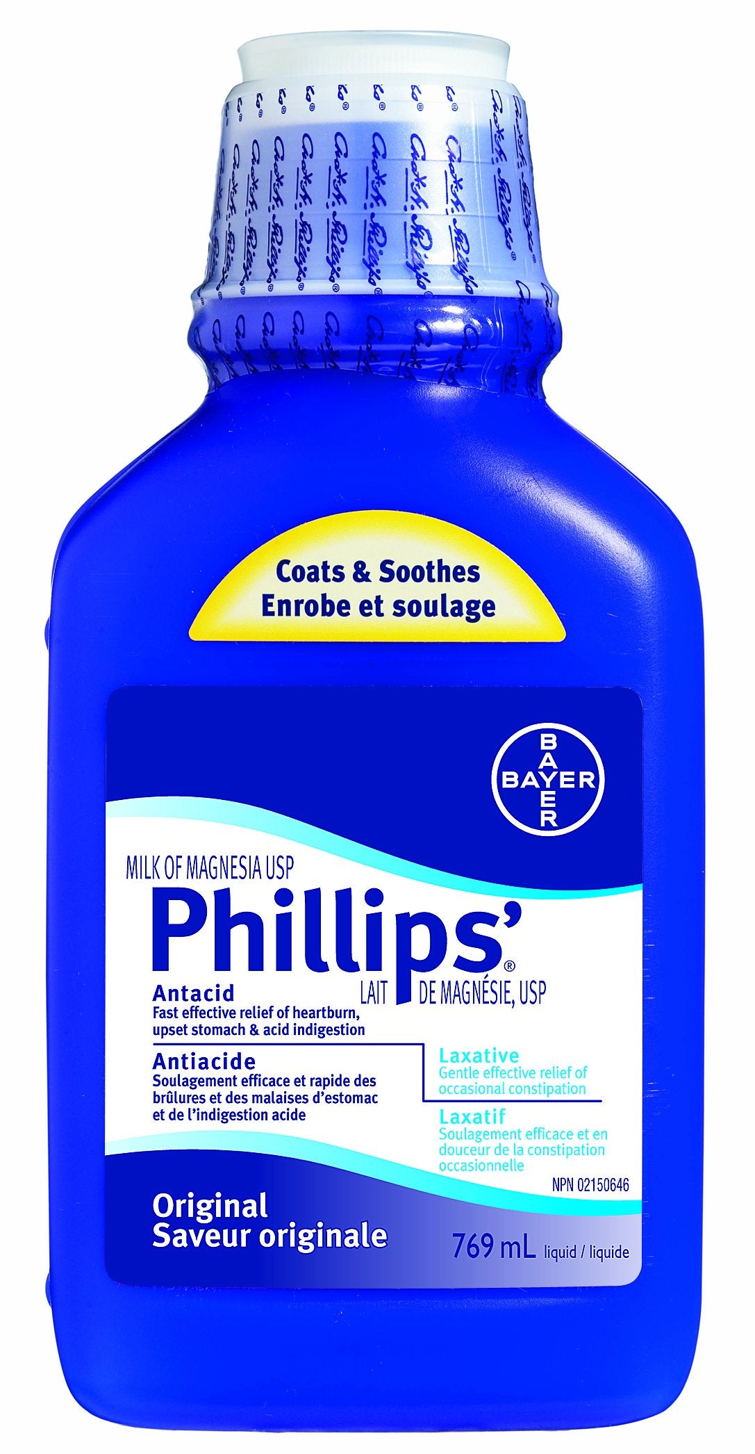 Bayer Phillips Milk of Magnesia Liquid, 769ml