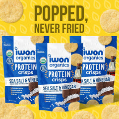 IWON Crisps - Protein Crisps, High Protein and Organic Healthy Snacks - 8x85g