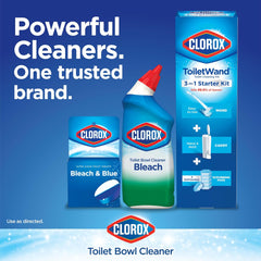 Clorox Ultra Clean Toilet Tablets Bleach & Blue, Rain Clean, 4 Ct (Package May Vary)