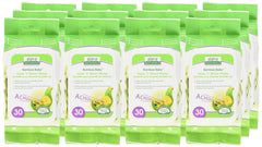 Aleva Naturals Bamboo Baby Nose 'n' Blows Wipes for Cleaning Stuffy Noses with Saline, Natural and Organic Formula, Extra Strong and Ultra-Soft, Biodegradable - 30 Count