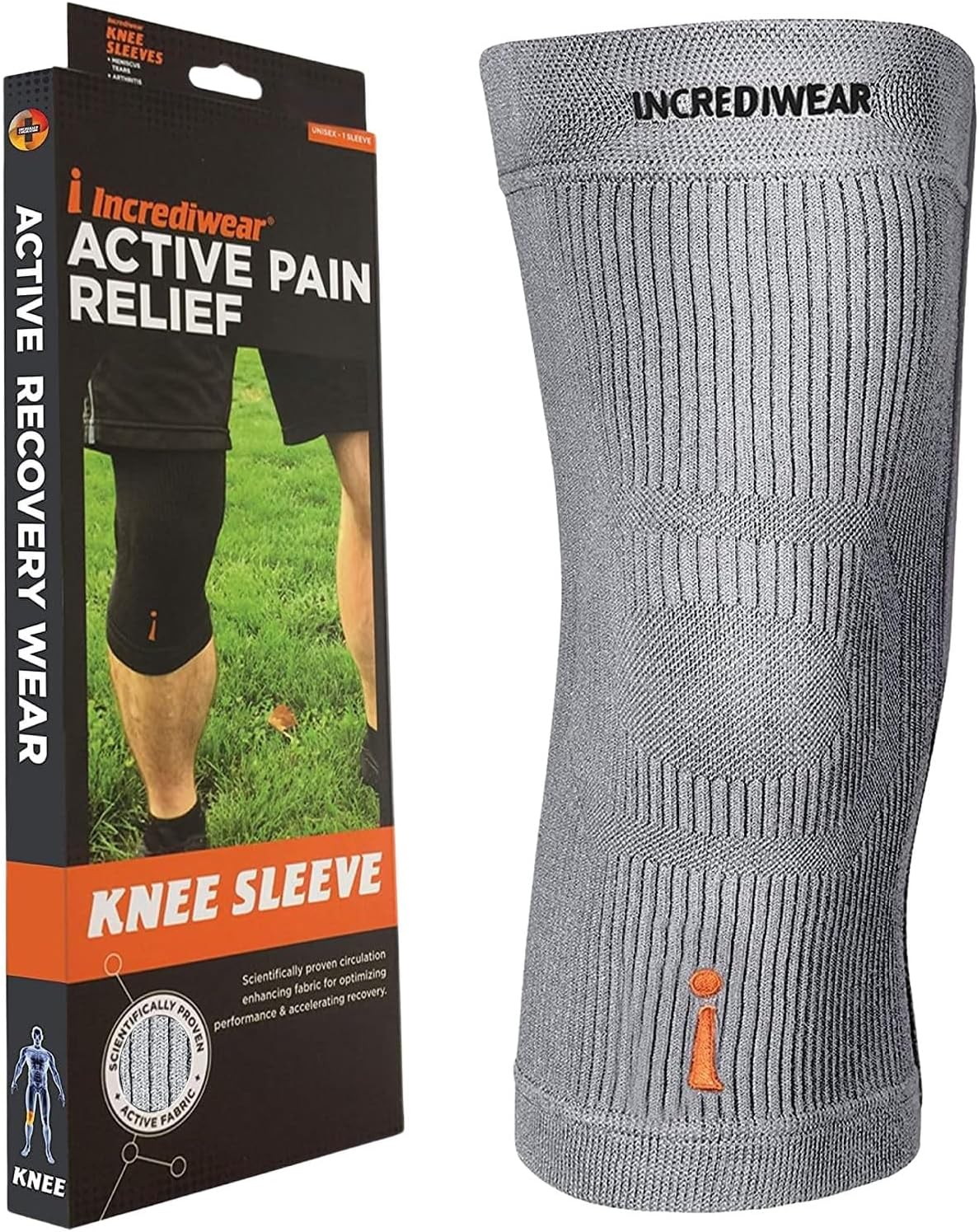 Incrediwear Sleeves - Knee Grey